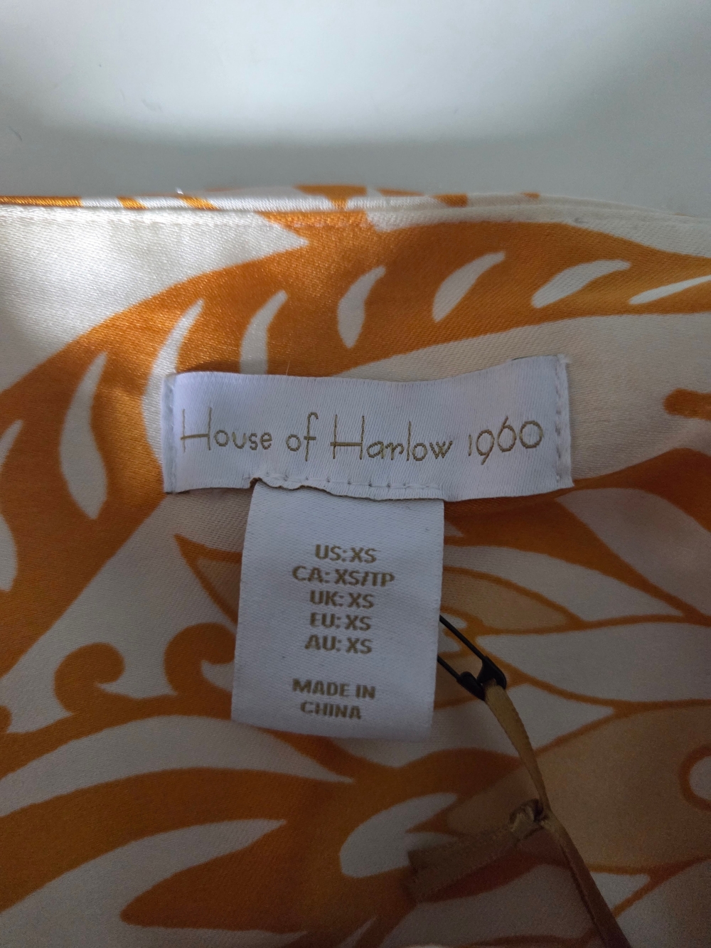 House Of Harlow 1960 Strappy Sleeve Yellow, Cream Floral Maxi Slip Dress Size XS - Picture 8 of 11